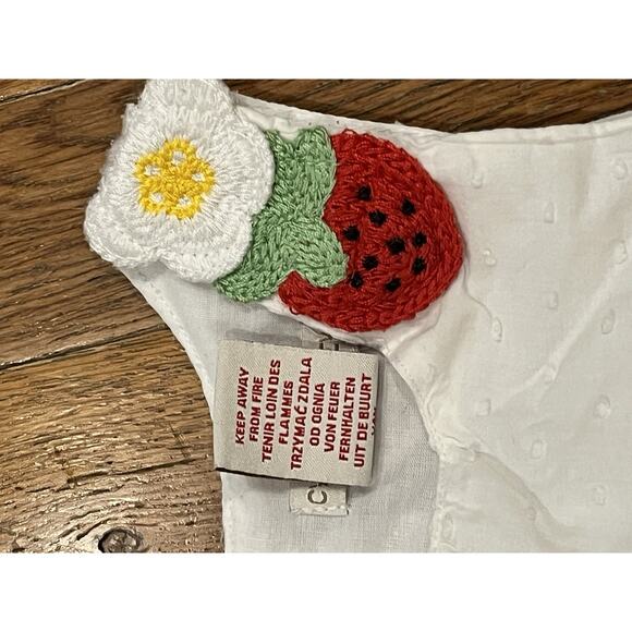 Cynthia Rowley Little Girls Toddler Embroidered Eyelet Trim Dress White Size 6 - Picture 5 of 7